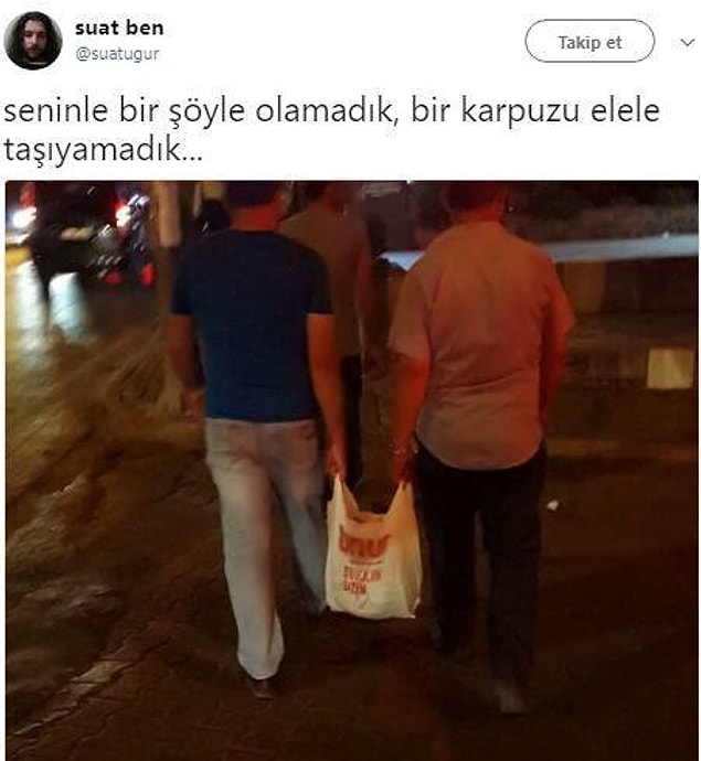 16. Seninle şöyle olamadık be!