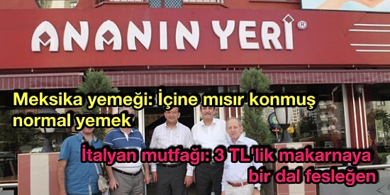 Müşteri Kaçmasın Diye Menüye Her Çeşit Yemeği Koyan Mekanların Uyguladığı Dandik Taktikler