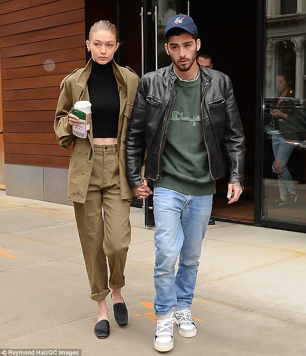 4. Зейн познакомился с Джиджи на вечеринке у друга в 2014-м. Их отношения стали развиваться стремительно, Джиджи даже снялась в клипе певца на песню «Pillowtalk» в прошлом году.