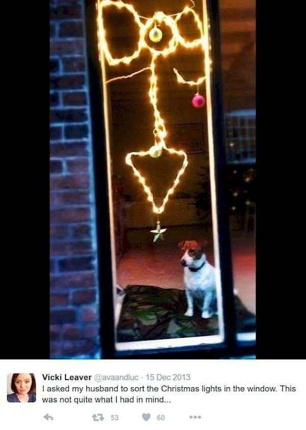 7. А этого мужа попросили развесить гирлянды