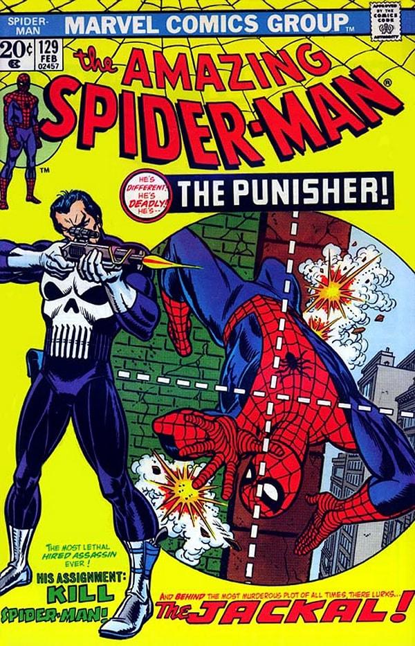 1. Punisher ilk kez 1974 yılında The Amazing Spider-Man'in 129.sayısında ortaya çıkıyor. Spider-Man'e düşman hatta onu öldürmeye çalışıyor.