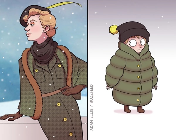 3. Вы искренне не понимаете, как большинству девушек удается выглядеть грациозно зимой