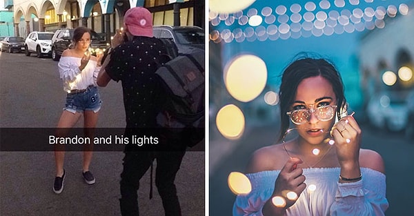 7. С помощью простой гирлянды могут получиться настоящие шедевры