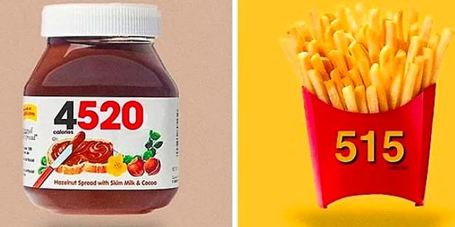 Sıkça Tükettiğimiz Ürünlerin Logoları Kalori Değerleriyle Yer Değiştirse Ne Olurdu