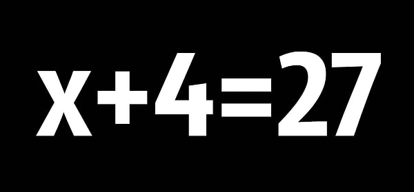 1. Найдите x: