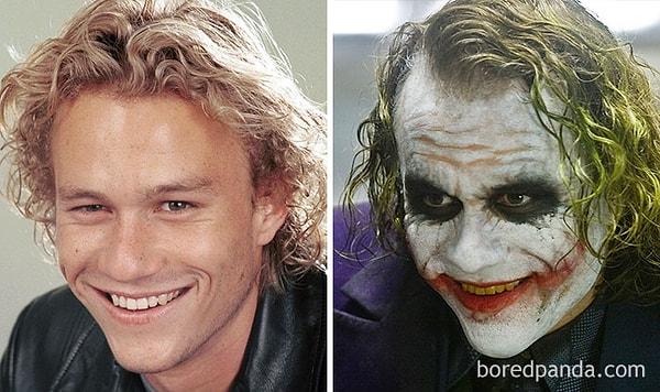 7. Heath Ledger - Joker (Kara Şövalye)