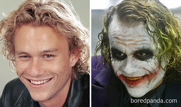 7. Heath Ledger - Joker (Kara Şövalye)