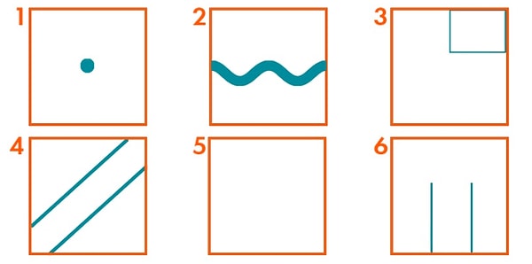 Квадрат под каким номером первым привлёк ваше внимание?