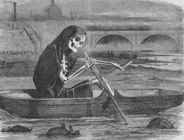 5. Thames Nehri ölü hayvanlar ve lağım suyundan oluşuyordu.