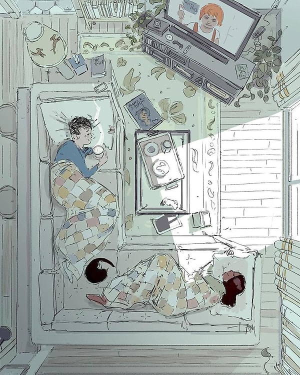 10. Ничего не делая, проводить вместе прекрасный день