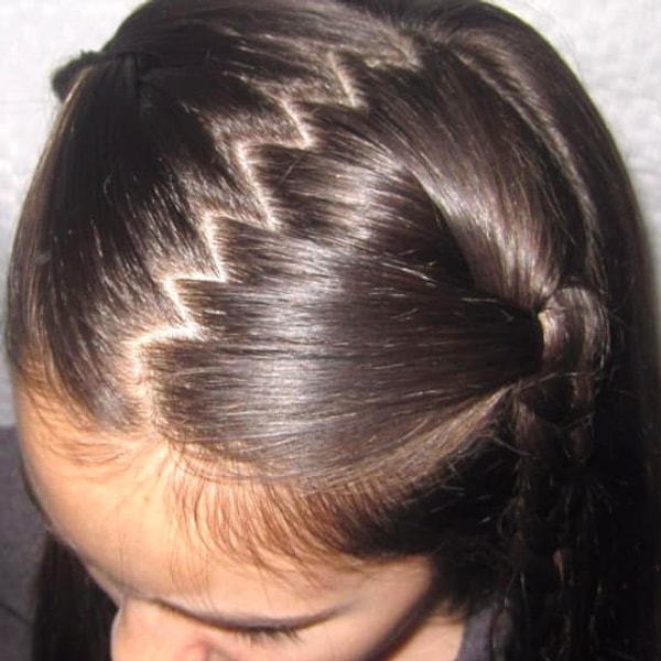 20. Пробор зигзагом