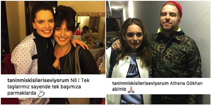 Ezgi Mola'nın Kendisi Ünlü Değilmiş Gibi Ünlülerle Fotoğraf Çektirip Paylaştığı Yeni Instagram Hesabı Herkesi Güldürüyor!