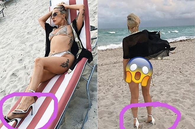 Bu Hafta Bizi Öldürdü Derken Lady Gaga'nın Plajda Topuklu Ayakkabılı Fotoğrafları Hayata Döndürdü!