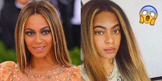 Hık Demiş Burnundan Düşmüş! Beyoncé'nin Tıpkısının Aynısı Gibi Göründüğü İçin Sokakta Yürüyemeyen Kadın!