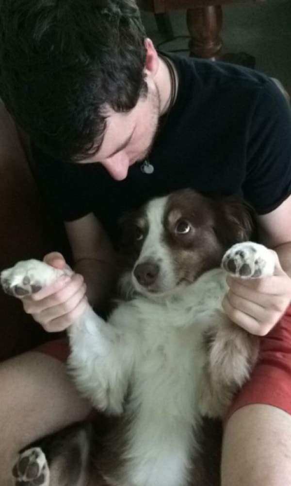 10. 'Когда собака моей девушки так на меня смотрит, я просто таю'