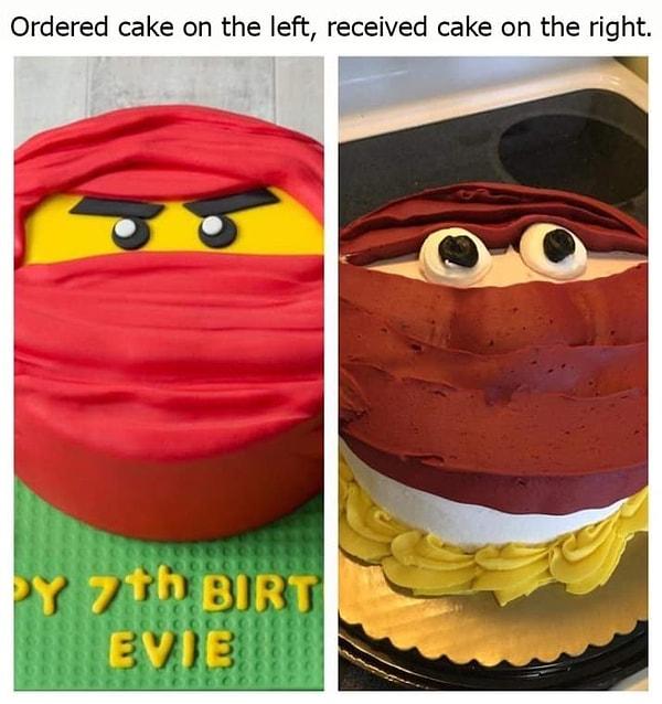 6. "Soldaki pastayı sipariş ettim, sağdaki geldi."