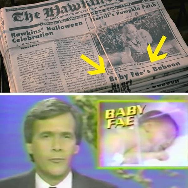 12. 2. sezonun ilk bölümünde Hawkins gazetesine manşet olan haber, 1984 yılında gerçek gazetelere manşet olmuştu.