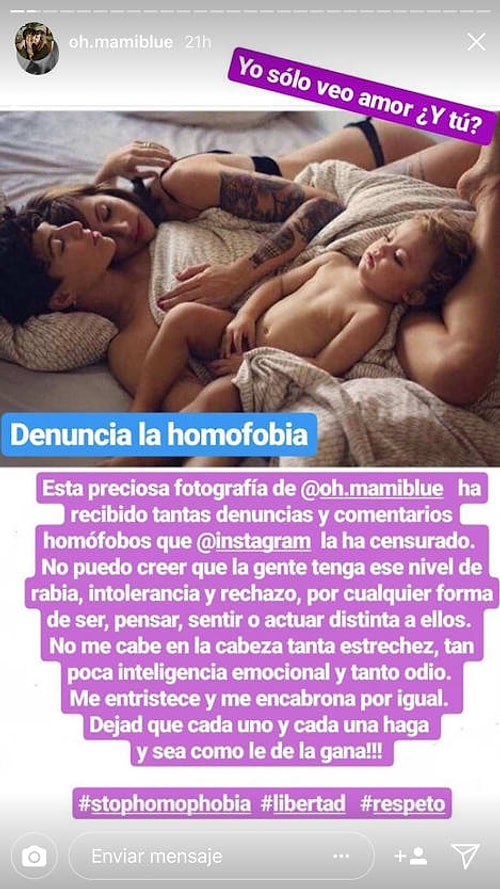 Instagram, fotoğrafı kaldırdığında Veronica paylaştığı hikayeler yoluyla takipçilerinden yardım istedi.