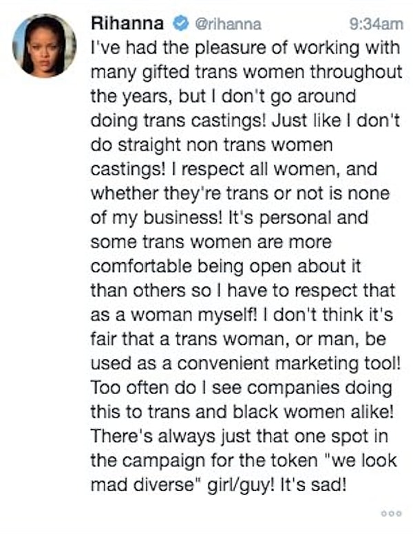 Это похоже на довольно правильный вопрос или напоминание, не так ли? Давайте посмотрим на ответ 29-летней звезды из Барбадоса: