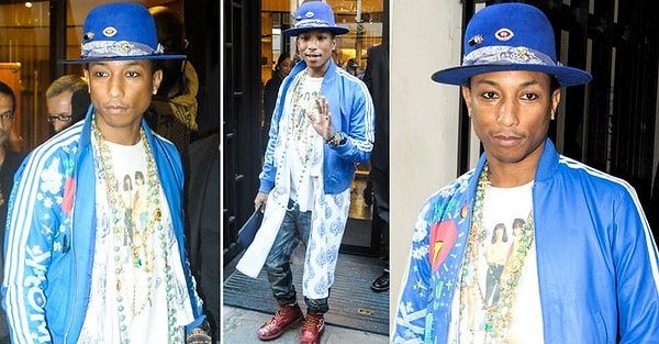 12. Одни любят "играть" с лицом, а другие (Фарелл Уильямс) - с глазами, подводя, например, нижнюю слизистую 🤔