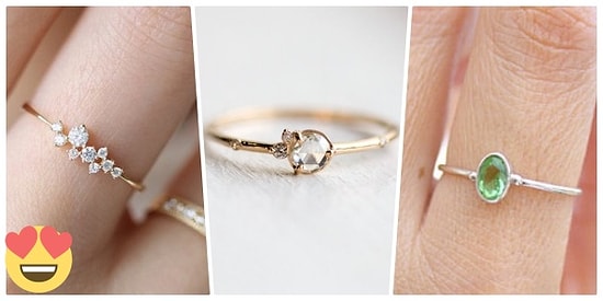 Önemli Olan Boyu Değil! Farklılığın Çekiciliğini Bilen Kadınlar İçin Tasarlanmış 25 Minimal Tektaş Yüzük