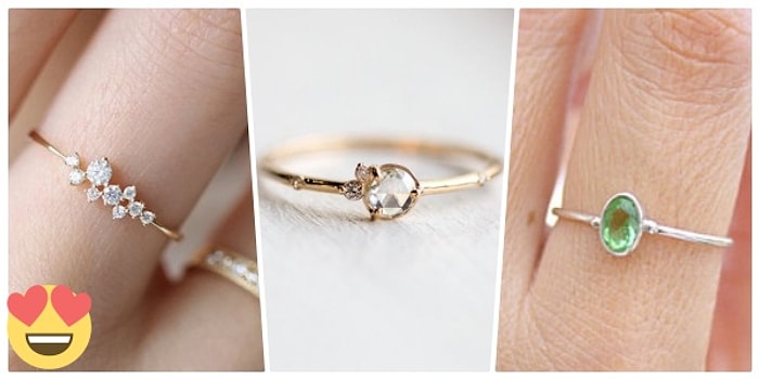 Önemli Olan Boyu Değil! Farklılığın Çekiciliğini Bilen Kadınlar İçin Tasarlanmış 25 Minimal Tektaş Yüzük