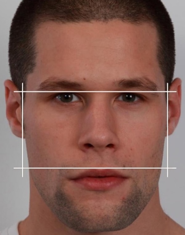 1. Ширина лица