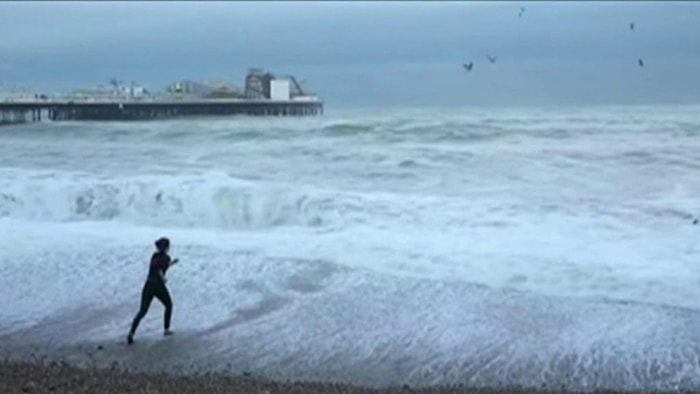 Dev Dalgaların Arasında Kalan Köpeğini Kurtaran Kahraman Kadın