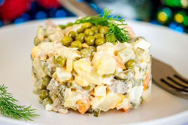 8. А что насчет салата оливье?