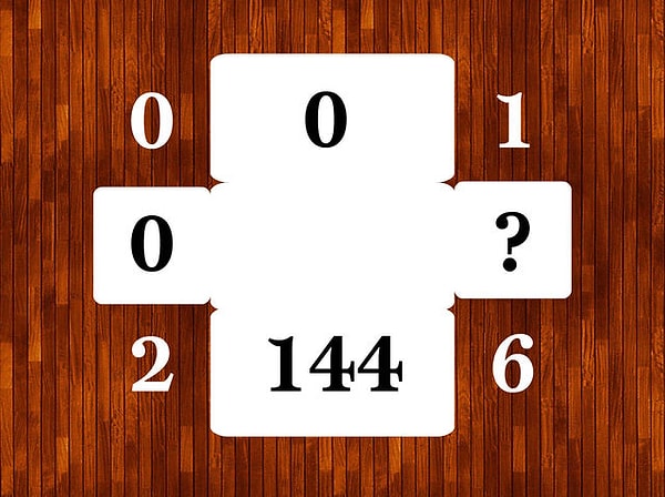 7. Какое число должно стоять на месте знака вопроса?