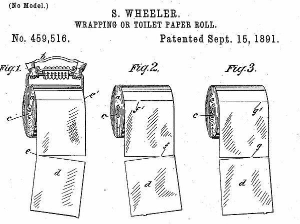 12. Tuvalet kağıdının patent dökümanlarındaki çizime göre, kağıdın rulonun üstünden sarkması gerekiyor. Yani doğrusunun bu olduğunu söyleyebiliriz 🤓