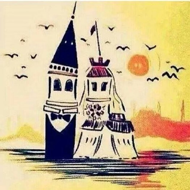 Aşklarının karşılıksız olmadığını gören iki kule, günden güne güzelleşip, daha da parlak durmuşlar İstanbul’da.