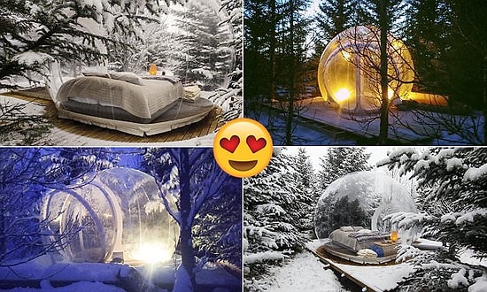 İzlanda'da Şeffaf Bir Balonun İçine Yatıp Yıldızları ve Kuzey Işıklarını İzleyebileceğiniz Otel