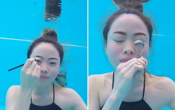 Suyun Altında Makyaj Nasıl Yapılır?