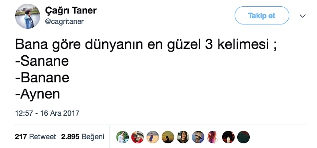 Kelimeleri seçme ustası belki de...