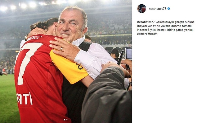 Necati Ateş: "3 yıllık hasreti bitirip şampiyon olma zamanı Hocam"