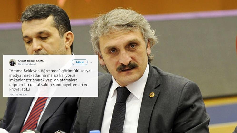 AKP Milletvekili Çamlı Atama İsteyen Öğretmenlere 'Provokatör' Dedi... Öğretmenler: 'Hiç 95 Puan Alıp Atama Beklediniz mi?'