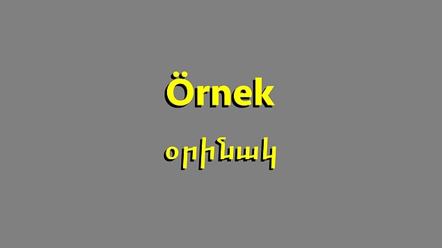 9. 'Bir şeyin benzeri, tıpkısı, kopyası, misil' anlamına gelen