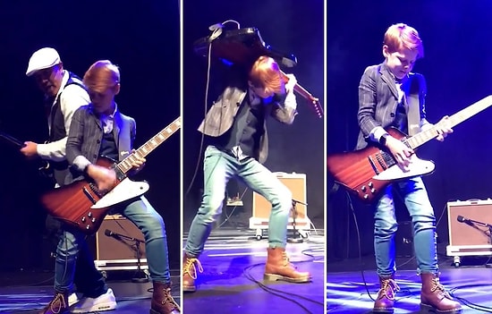 Blues Festivaline Damga Vuran 12 Yaşındaki Çocuktan Muhteşem Gitar Performansı