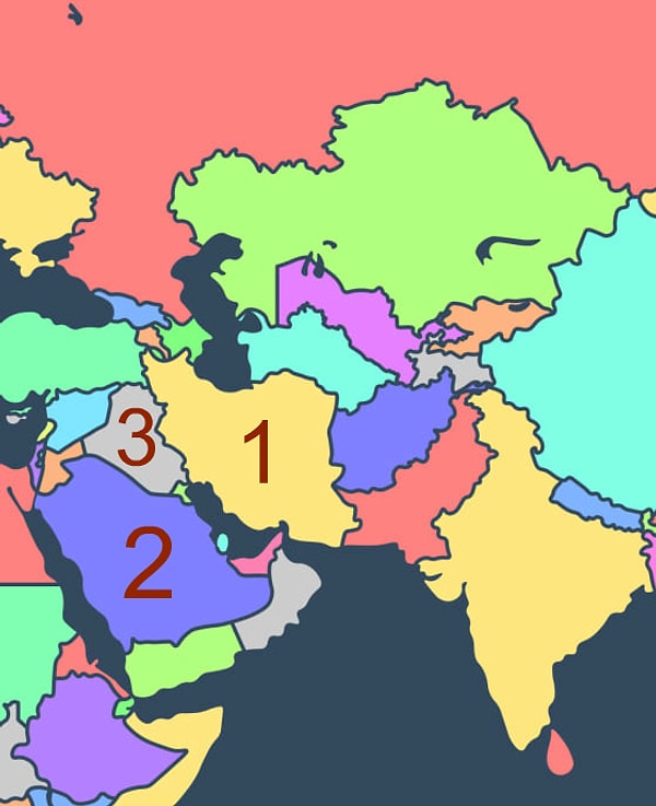4. Где расположена Саудовская Аравия?