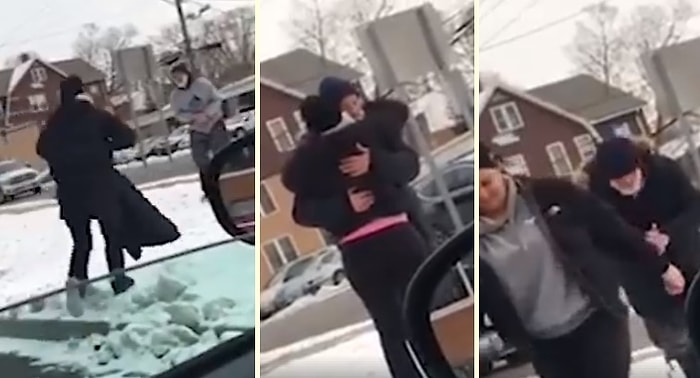 İyi İnsanlar İyi Var! Dondurucu Soğukta Sokakta Yaşayan Adama Montunu Veren Kadın