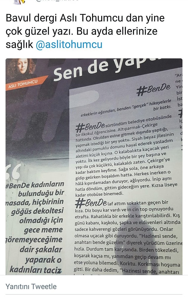 İşte tartışmalar yaratan o yazının bir kısmı...