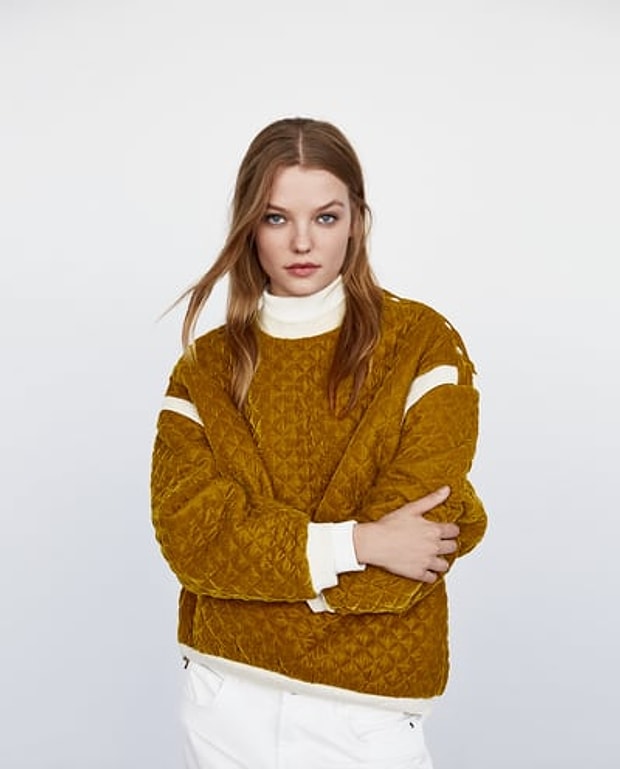 Kontrast oversize sweatshirt