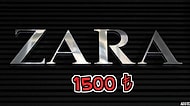 Sana Verdiğimiz 1500 TL'yi Aşmadan Zara'dan Alışveriş Yapabilecek misin?