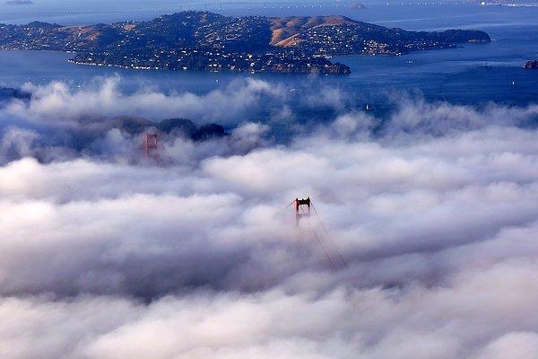 4. Golden Gate Köprüsü sis içinde. 📷 Tayfun Çoşkun