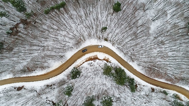 5. Uludağ yolunda kar. 📷 Ali Atmaca