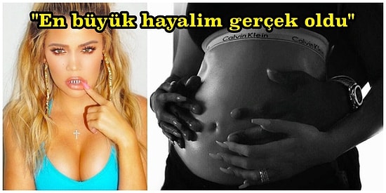 Çetrefil Aile Büyüyor! Khloé Kardashian Hamile Olduğunu Romantik Bir Fotoğrafla Açıkladı! 🍼
