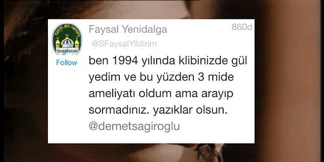 9. Alışık olması gerekirdi ama çok süre geçti demek ki. Neyse...