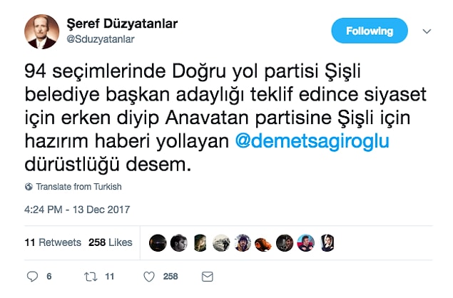 10. Şeref yine bir 90'lar Merkez Sağ geyiği üzerinden oltayı attı. 🎣