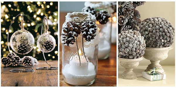 16. и снова шишки для украшения праздничного стола!